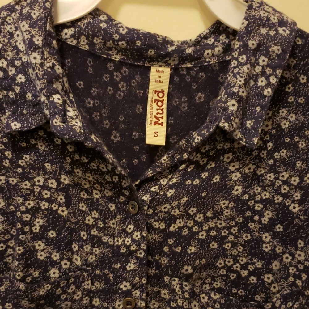 Blue button up - Picture 2 of 2